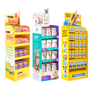 Özel evcil hayvan atıştırmalığı karton sergi <span class=keywords><strong>stand</strong></span>ı Pet kedi köpek maması zemin sergi rafı perakende mağaza Pet gıda oluklu kağıt teşhir <span class=keywords><strong>stand</strong></span>ı <span class=keywords><strong>stand</strong></span>ı - Product Image 1