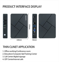 ShareRDP Fabricante Fl900N RK3568 2GB 16GB 2 Nic N Computing ARM Mini Clientes, Computadoras ARM Thin Client PC, Precio para Laboratorio y Escuela
