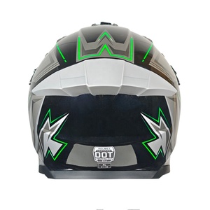 Nuovo <span class=keywords><strong>Casco</strong></span> <span class=keywords><strong>Integrale</strong></span> in ABS per Motocross con Doppia Visiera per Uomini Adulti - Fuoristrada, Moto da Cross, Personalizzabile, Produzione in Fabbrica - Product Image 4