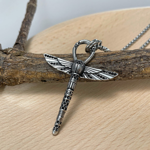 Hip Hop 18k Plaqué Or Libellule Pendentif En Acier Inoxydable Coulée Collier <span class=keywords><strong>Croix</strong></span> <span class=keywords><strong>de</strong></span> Vie <span class=keywords><strong>Ankh</strong></span> Pendentif pour Hommes Amulette <span class=keywords><strong>De</strong></span> Protection - Product Image 4