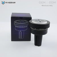 Têtes de chicha en aluminium avec technique de laque et éclairage LED, mini chicha en boîte - YH HOOKAH YH-E-068