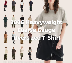 เสื้อยืดทรงบ็อกซี่โอเวอร์ไซส์ ผ้าคอตตอน 100% หนัก 300gsm เนื้อหยาบ พิมพ์ลายกราฟิก สไตล์สตรีทแวร์ สำหรับผู้ชาย - Product Image 6