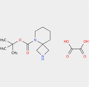 2,5-ไดอะซ่า-สไปโร[3.5]นอยแนน-5-คาร์บอกซิลิกแอซิดเทอร์ต-บิวทิลเอสเตอร์ออกซาเลต หมายเลข CAS: 1408076-07-2 - Product Image 1