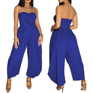 Nouvelle Combinaison Femme Sexy Unie Sans Manches Coupe Ample Tendance Été - Product Image 4