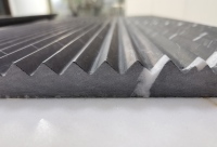 Panneaux de carrelage cannelé en marbre noir Nero Marquina 305x610x18mm pour murs intérieurs et cheminées