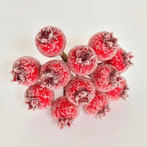 Decoración Navideña para <span class=keywords><strong>el</strong></span> Alféizar de la Ventana, <span class=keywords><strong>Granada</strong></span> Artificial Escarchada con Efecto de Hielo Realista - Product Image 4