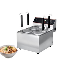 Kompor Listrik Komersial Stainless Steel 3200W untuk Merebus Mie, Multifungsi untuk Oden, Malatang, dan Sup