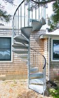 Ace – escalier en spirale en acier galvanisé, élégant, utilisation dans les greniers extérieurs, escalier en métal, escalier en spirale en fer forgé