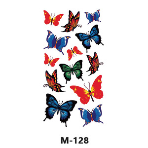 Crea il tuo Logo opera d'arte Design personalizzato <span class=keywords><strong>farfalla</strong></span> adesivo temporaneo tatuaggi - Product Image 1