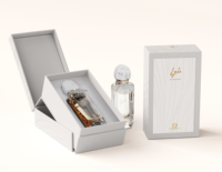 Nouvelle boîte de parfum d'emballage personnalisé pour bouteille de parfum de 50ml 100ml avec boîte d'emballage en papier avec logo boîte de papier à aimant rabattable