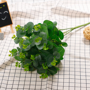 Planta Artificial de Eucalipto, Flor de Seda, Decoración para Bodas, Decoración del Hogar, Hojas Verdes, Arreglo en Cesta - Product Image 2