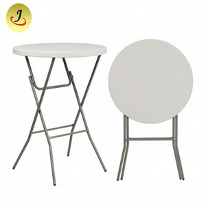 Mesas de Cóctel Plegables de Plástico de Alta Calidad, Mesa de Bar, Muebles de Exterior para Uso en Hoteles, Modernos y Comerciales, JC-J02, Suministro de Fábrica - Product Image 1