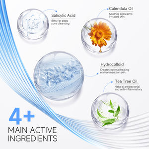 แผ่นปิดสิวใสแบบไฮโดรคอลลอยด์ ปกปิดสิวได้เต็มที่ สำหรับคางและ<span class=keywords><strong>แก้ม</strong></span> บริการ OEM ขนาดตามสั่ง - Product Image 4