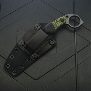 มีดอเนกประสงค์ ML M5 DIY OEM ปรับแต่งได้ สำหรับการเอาชีวิตรอด การล่าสัตว์ ด้ามจับ G10 ใบมีดสแตนเลสคมตรง ด้ามจับตรง - Product Image 3