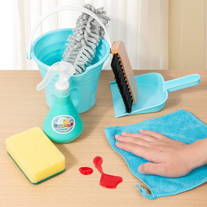 Ensemble de nettoyage pour maison de jeu pour enfants, nouveau, en gros, jouets en plastique simulés, outils de nettoyage, jeux de simulation, jouets de ménage pour enfants - Product Image 3
