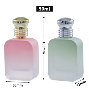 Botellas de perfume de vidrio de Color degradado de alta calidad de fábrica, nuevos diseños, botella de Perfume de lujo con tapa y spray - Product Image 6
