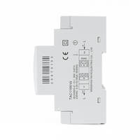 Carril DIN LCD TAC1100 Medidor de energía monofásico kWh 230VAC 100A RS485 Modbus Voltaje Corriente HZ