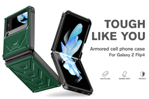 Bền Cứng Acrylic Gấp Điện Thoại Di Động Trường Hợp Đầy Màu Sắc <span class=keywords><strong>Bumper</strong></span> Rõ Ràng <span class=keywords><strong>TPU</strong></span> Cover Quay Lại Đối Với Samsung Z Lật 4 Bọc Thép Trường Hợp - Product Image 4