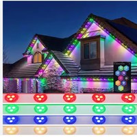 Guirlandes lumineuses LED de Noël d'extérieur RGBW WS2811 2904IP68, étanches, en matériau PC, garantie 5 ans