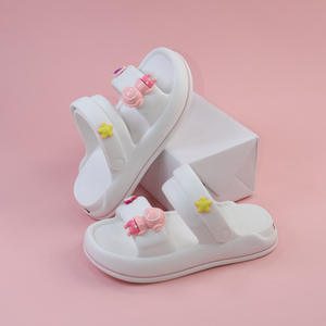 Sandales aquatiques Kido pour enfants, design beige dessin animé, antidérapantes, pour plage, randonnée, été, décontractées, pour filles et enfants - Product Image 5