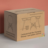 Vente en gros de boîtes d'emballage en carton kraft écologiques, recyclables, réutilisables, imprimées sur mesure avec votre propre logo