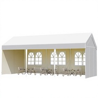 Carpa Portátil para Ferias Comerciales, Impermeable, con Protección Solar, de Una Sola Capa, Toldo Comercial, Carpa de Tres Lados para Puestos de Mercado