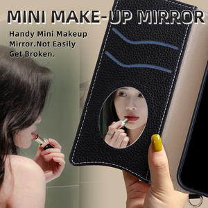 เคสโทรศัพท์หนัง PU หรูหราพร้อมที่ใส่บัตรแบบกระเป๋าสตางค์คาดลำตัวแม่เหล็กสำหรับ iPhone 16 Pro Max - Product Image 4