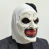 Masque de Clown Art the Clown d'horreur pour Halloween, masque intégral en latex effrayant pour cosplay Terrifier, accessoires pour fête costumée de carnaval