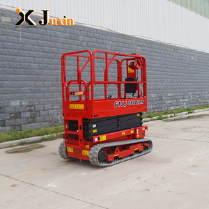 Piattaforma Elevatrice a Forbice Cingolata Elettrica Certificata CE per Tutti i Terreni, Sollevatore Mobile Cingolato per Costruzioni Esterne - Product Image 4