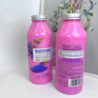 Sel de bain à la rose naturelle en gros, gommage au sucre, exfoliant corporel, sel de mer biologique, nettoyage en profondeur, hydratation, soin éclaircissant de la peau