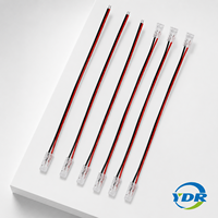 Connecteur femelle personnalisé pour bande LED en cuivre étamé à 2-5 broches, faisceau de câbles en PVC et nylon, COB 8mm 10mm 12mm UL ROHS ISO9001