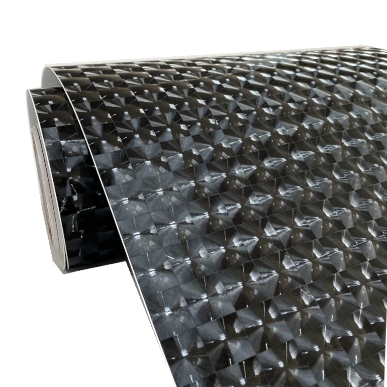 Self-Adhesive 3D PVC Vinyl Laminating Film 300m Length and 50cm Width Moisture-Proof Soft for Grocery Blow Molding Process