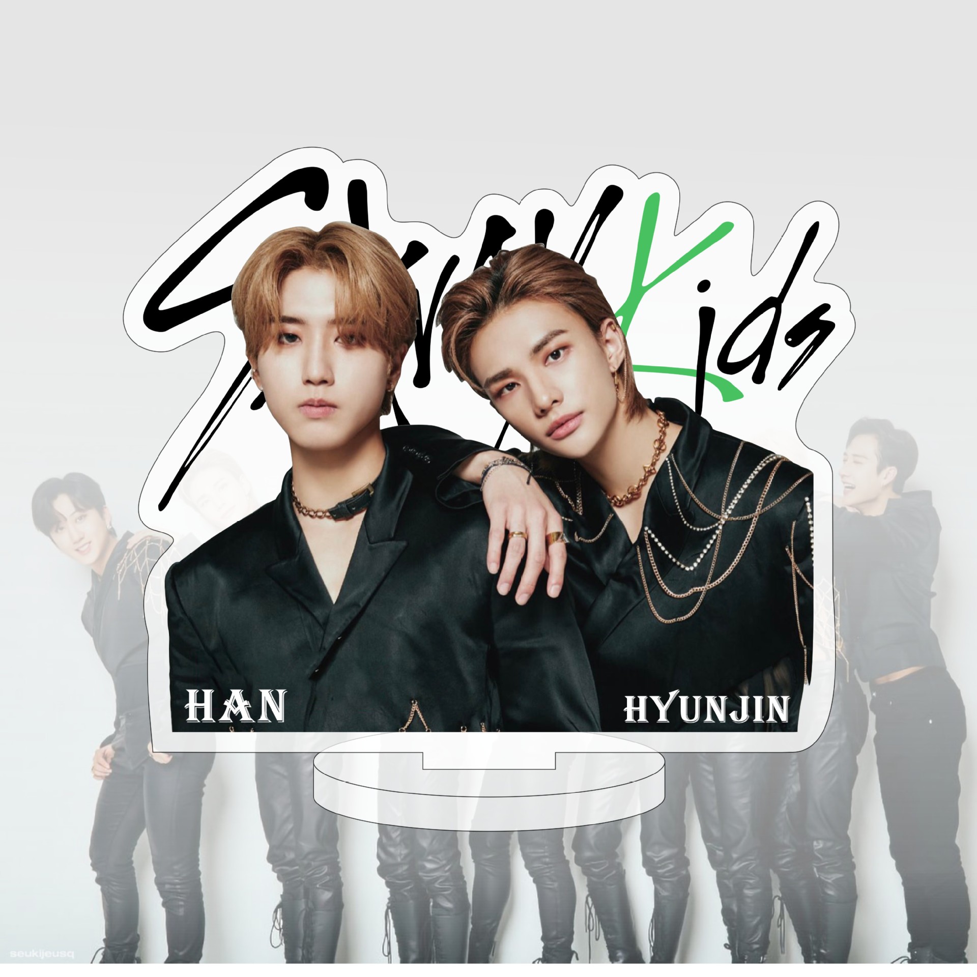 Stray Kids Hyunjin & Felix Transparent Acrylic Standee - Custom