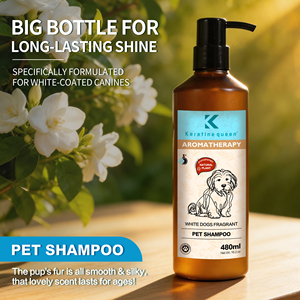 Shampoo pour chiens à base d'ingrédients naturels, marque privée, soin des poils blancs et des peaux sensibles, traitement contre les puces et les tiques - Product Image 4