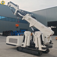 Mini-grue araignée hydraulique à flèche télescopique, télécommande électrique, pour travaux de levage en espace étroit, intérieur/extérieur, capacité 1-16 tonnes