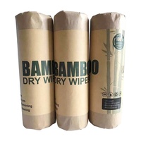 Rouleau de fibre de bambou chiffon de nettoyage réutilisable lavable cuisine ménage lingettes de nettoyage