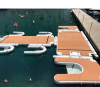 Plateforme de quai flottante gonflable modulaire personnalisée en Drop Stitch pour jet ski et yacht
