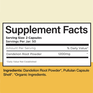 Tinh khiết Hữu Cơ bồ công anh gốc viên nang hoàn thành sản phẩm tự nhiên bồ công anh gốc thảo dược bổ sung - Product Image 2