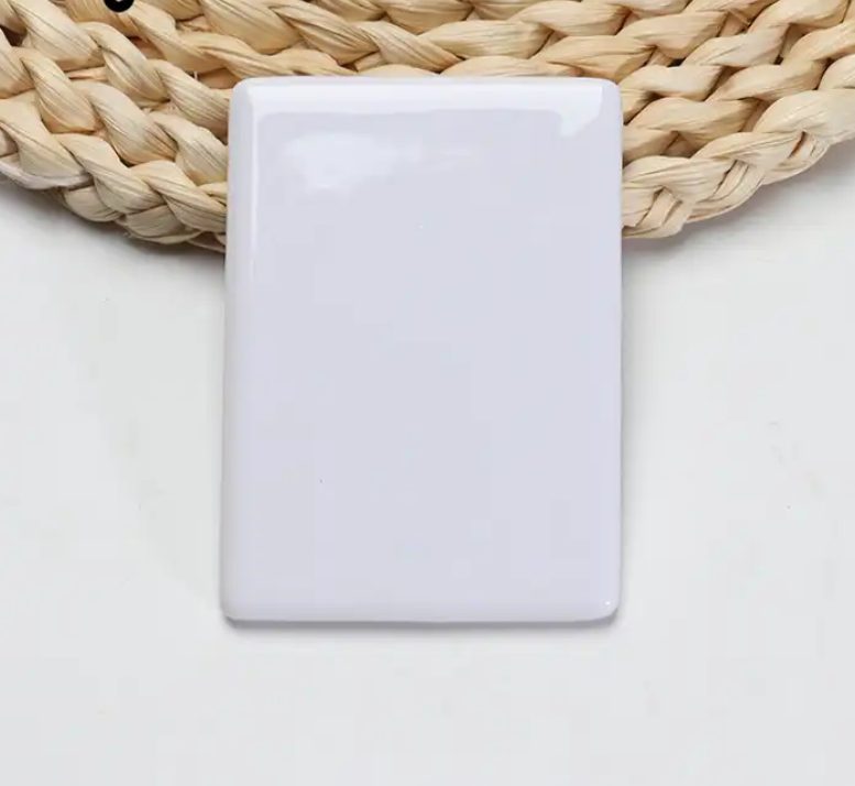 White 5*7cm Rectangle