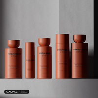Flacon cosmétique de luxe en PET 60 ml avec vaporisateur, flacon en HDPE 250/300 ml pour shampoing et lotion