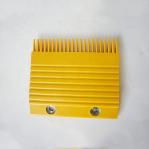 ECO3000 ECOC KM3719606 3711044 Plaque de peignes en plastique jaune recouverte d'aluminium pour escalier roulant CTR 198*180*99mm 22 dents Pièces de rechange pour escalier roulant - Product Image 1