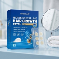 Patch capillaire microcristallin dissolvable : apporte des nutriments à base de plantes pour le cuir chevelu, favorisant une croissance capillaire efficace et profonde.