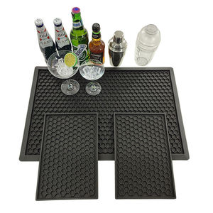 Non Slip Rubber <b>Bar</b> Counter Pad Waterproof Oil Resistant Long <b>Bar</b> Runner Mat For <b>Bar</b> Club Bartender Workspace Protection - Product Image 1