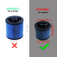 4 Gallon Wet Dry Vacuum Cleaner Cartridge Filter for DXVC4002 DXV04T DXV05P DXV05S Vacuum Cleaner Spare Parts Accessory