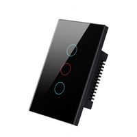 Interrupteur intelligent pour maison connectée Tuya Smart Life, nouveau design, panneau tactile Wifi, télécommande, étanche, matériau ABS, compatible Alexa et Google Voice.