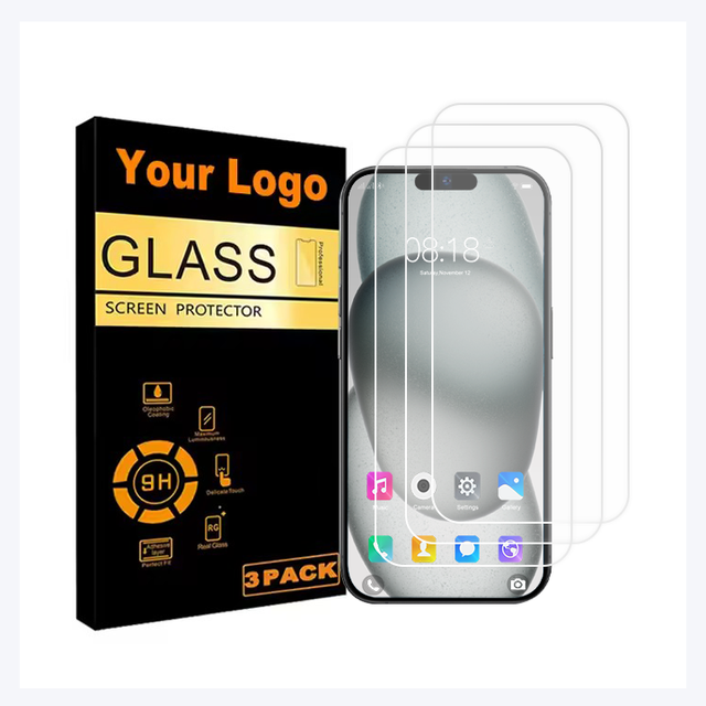 Phone Protection New Style Full Coverage Screen Protector 3 Pack for IPhone16 15 14 13 12 11 Tempered Glass Screen