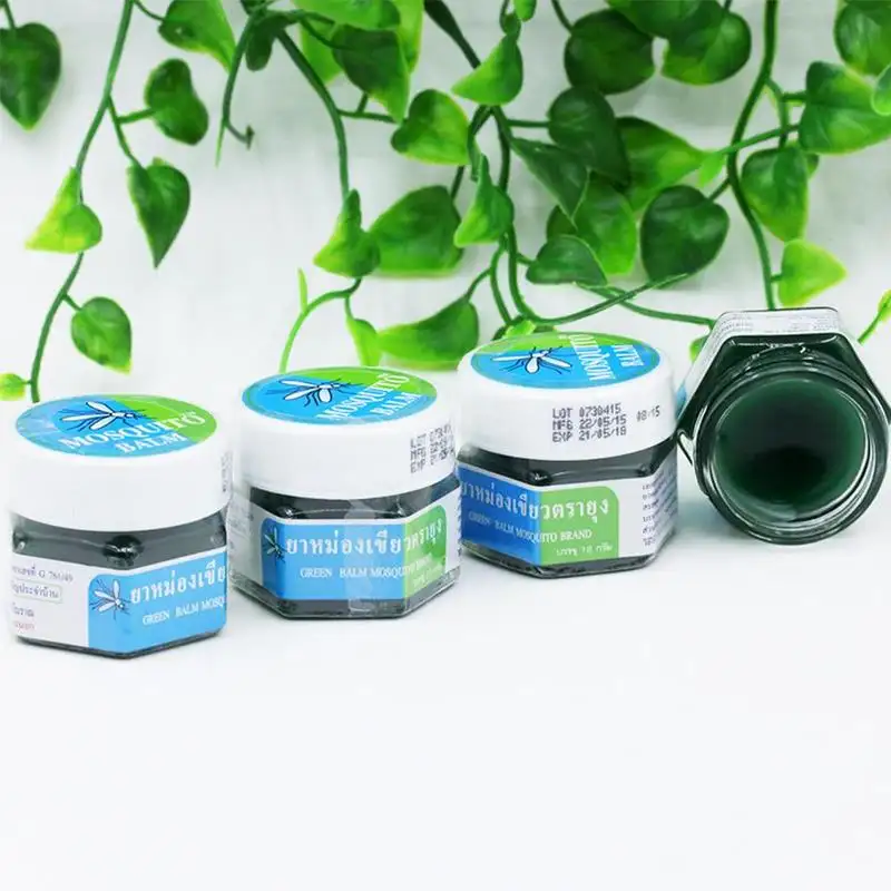 Thai Thailand Herbal Cream Green Ointmentmint Analgesic Antipruritic Anti-dizziness Buddha Itch Cream Anti-Mosquito Cream Health