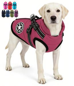 Jaket <span class=keywords><strong>Harness</strong></span> Hewan Peliharaan Musim Dingin Mewah Laris Manis, Logo Kustom Desainer, Gaya Anti Angin, Pakaian Anjing Lembut Hangat Musim Semi - Product Image 3