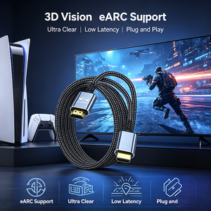 Cable <span class=keywords><strong>HDMI</strong></span> 2.1 de 8K 60Hz, Cable <span class=keywords><strong>HDMI</strong></span> Trenzado UHD HDR de 4K 240Hz, Cable HDTV de Alta Velocidad para PS5, PS4, Xbox, Monitor, TV, Proyector, Juegos - Product Image 4