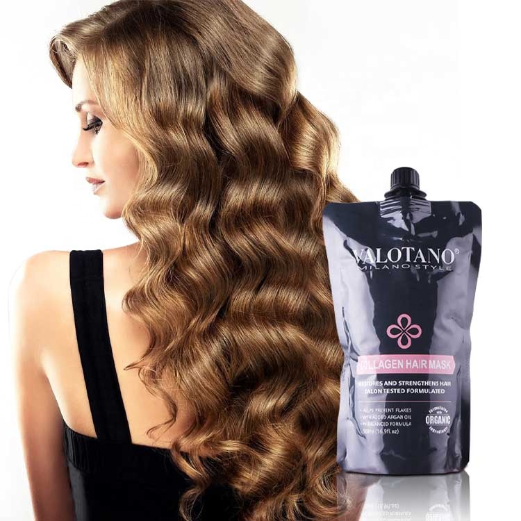Valotano волосы на кератиновой пластине верхней части PE бутылка для ухода за волосами, Кератиновый крем коллагеновая маска для волос